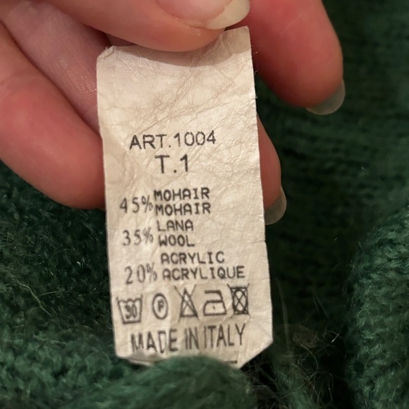 MOHAIR-WOOL BLEND V-NECK SWEATER - Picture 6 of 13